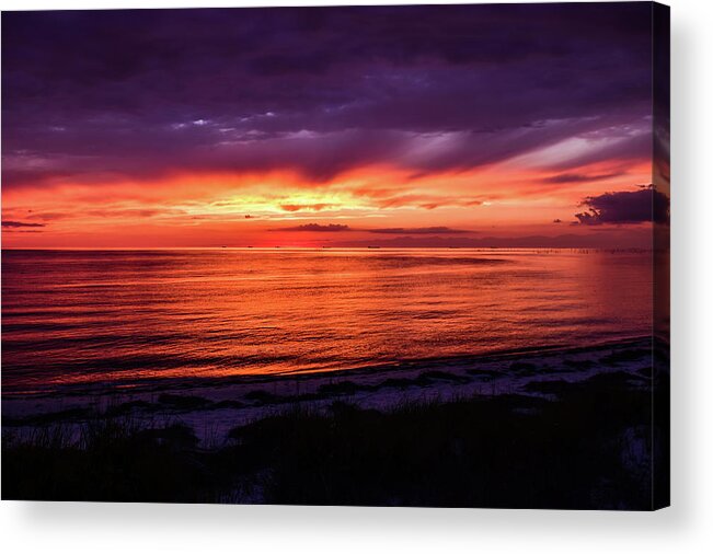 Chesapeake Acrylic Print featuring the photograph Chesapeake Bay Sunset by Nicole Lloyd