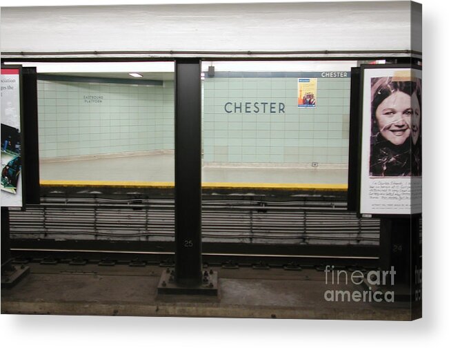 Toronto Acrylic Print featuring the photograph Chester Station Toronto by Kathi Shotwell