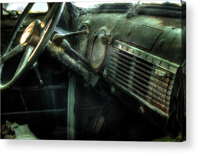 Chevy 3100 Truck Acrylic Print featuring the photograph Chevy Truck 3100 by Mike Eingle