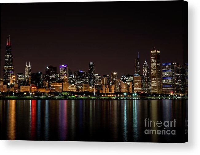 Chicago Acrylic Print featuring the photograph Chicago Skyline by Andrea Silies