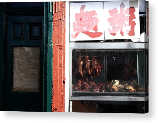 Chintown Acrylic Print featuring the photograph Chicken Tonight by Kreddible Trout