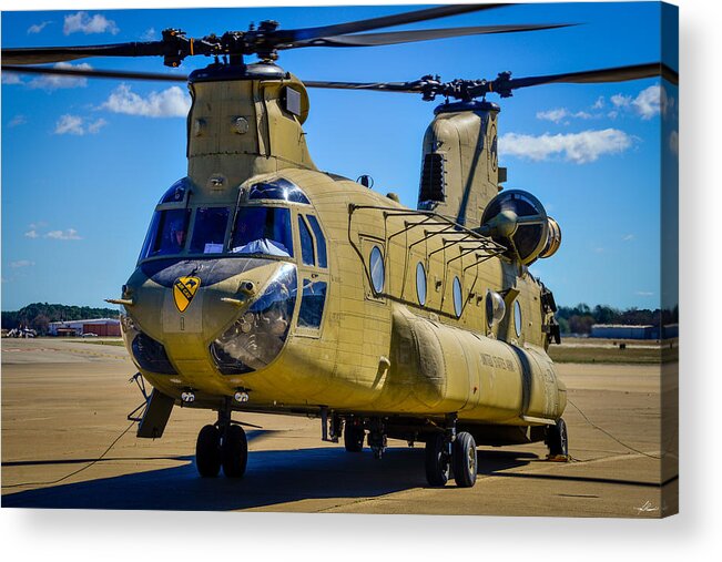 Helo Acrylic Print featuring the photograph Chinook CH47 02 by Phil And Karen Rispin