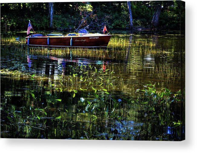 1958 Chris-craft Continental Acrylic Print featuring the photograph 1958 Chris Craft by David Patterson