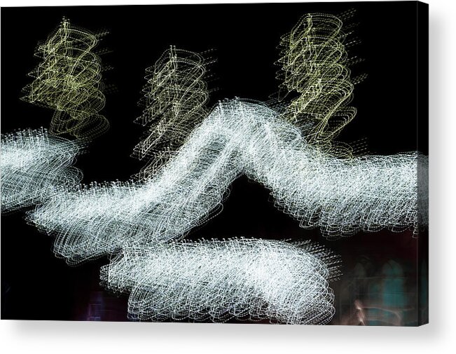 Helen Northcott Acrylic Print featuring the photograph Christmas Lights Abstract by Helen Jackson