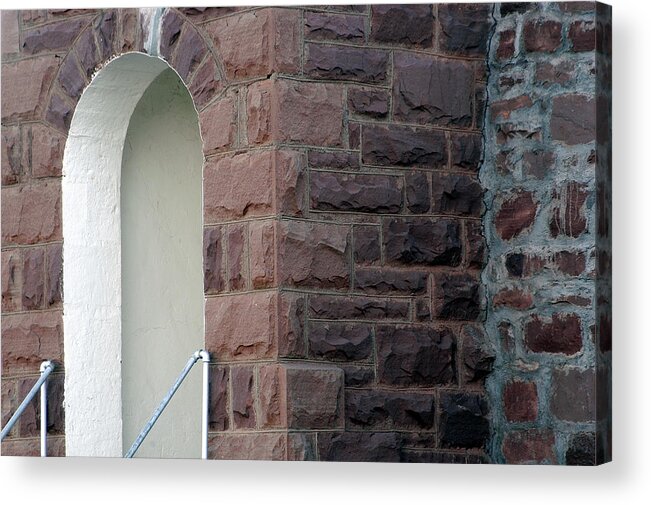 Bricks Acrylic Print featuring the photograph Church At Cuervo - New Mexico by DArcy Evans