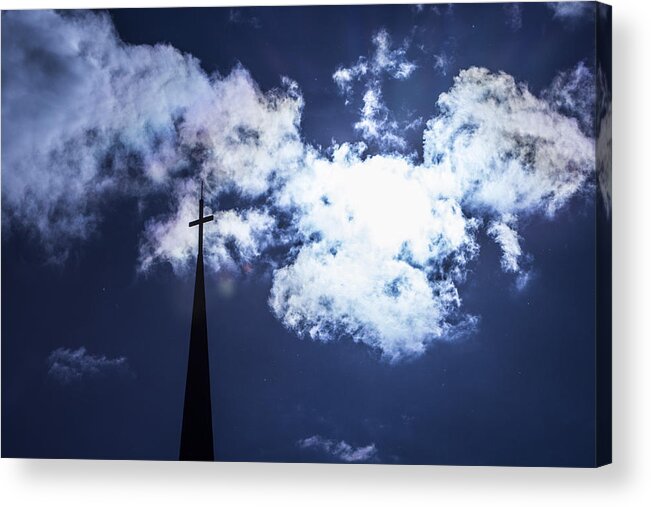 Church Acrylic Print featuring the photograph Church Steeple by Tracey Rees