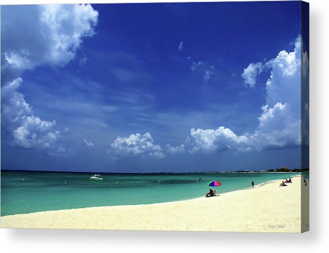 Grand Acrylic Print featuring the photograph Circle of Clouds on Grand Cayman by Marie Hicks