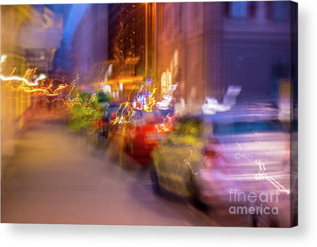 City Acrylic Print featuring the photograph City Street by Mats Silvan