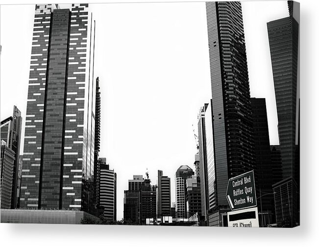 Architecture Acrylic Print featuring the photograph Cityscape by Kevin Duke