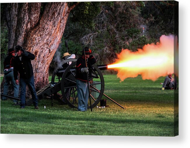 Civil War Acrylic Print featuring the photograph Civil War Canon by Dr Janine Williams