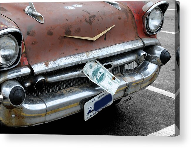 Chevy Acrylic Print featuring the photograph Classic '57 Chevy by Lyle Huisken