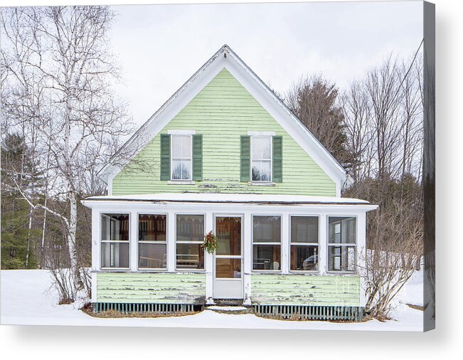 New England Acrylic Print featuring the photograph Classic New Englander Home by Edward Fielding