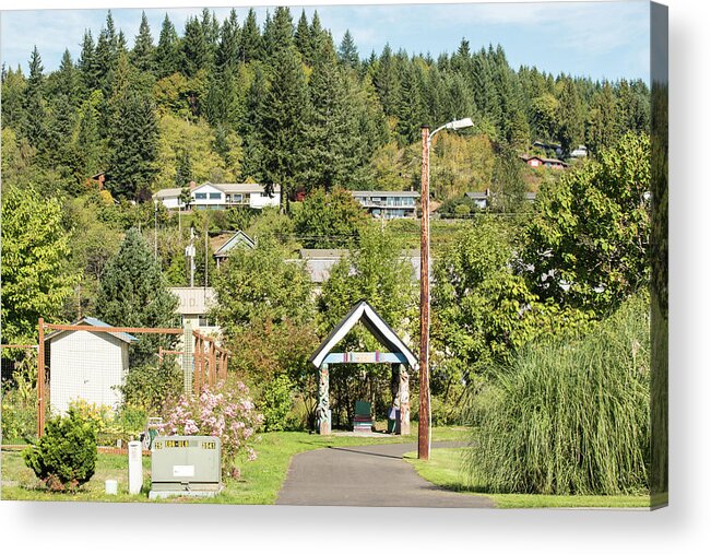 Clatskanie Book Hut Acrylic Print featuring the photograph Clatskanie Book Hut by Tom Cochran