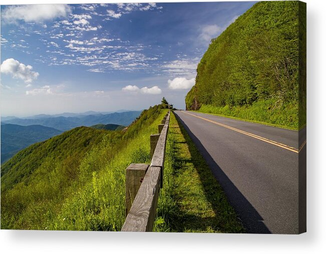 Road Acrylic Print featuring the photograph Clear Road Clear Skies by Kevin Craft
