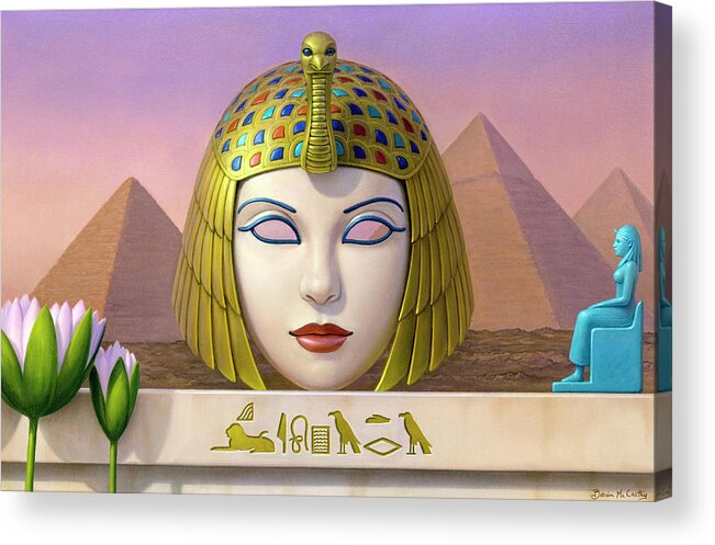 Landscape Acrylic Print featuring the painting Cleopatra by Brian McCarthy
