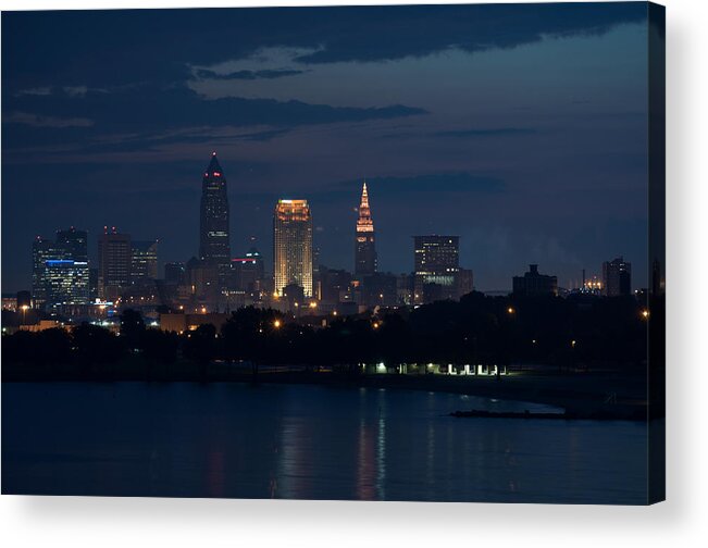 Cleveland Acrylic Print featuring the photograph Cleveland Reflections by Stewart Helberg
