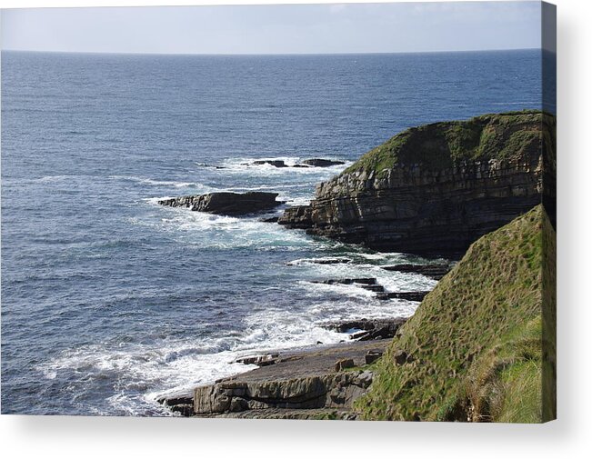 Cliff Acrylic Print featuring the photograph Cliffs Overlooking Donegal Bay II by Greg Graham