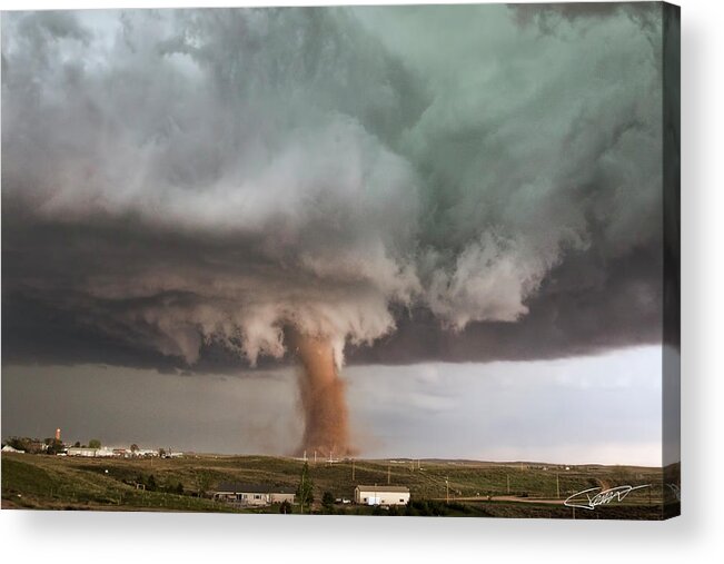 Storm Acrylic Print featuring the photograph Close call by Jeff Niederstadt