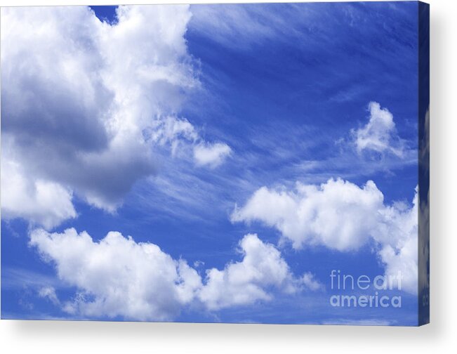 Clouds Acrylic Print featuring the photograph Clouds 2 by Frances Ann Hattier