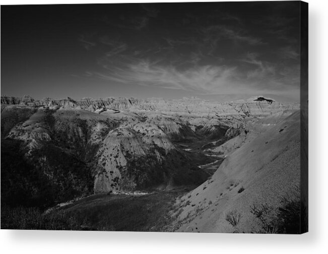 South Dakota Acrylic Print featuring the photograph Clouds and Rocks by Wilma Birdwell