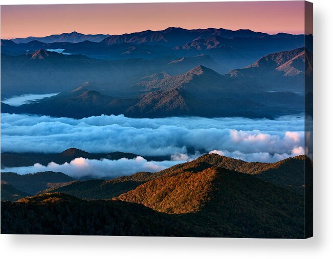Great Smoky Mountains National Park Acrylic Print featuring the photograph Clouds In The Valley by Rick Berk