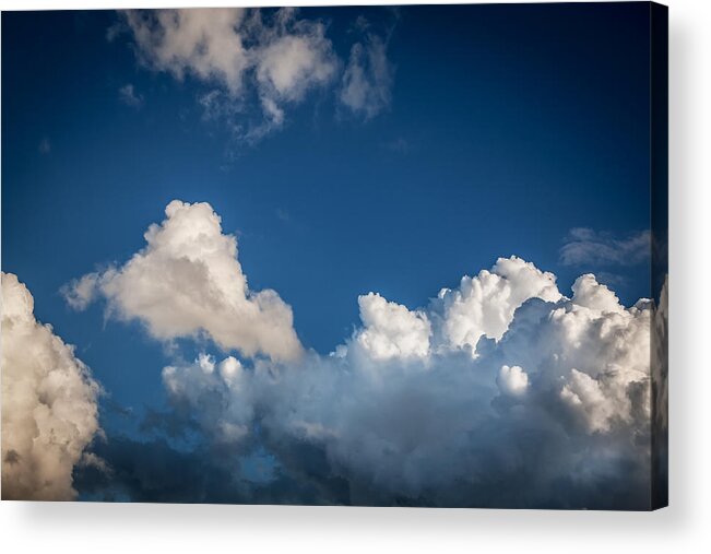 Clouds Acrylic Print featuring the photograph Clouds Stratocumulus Blue Sky Painted 13 by Rich Franco