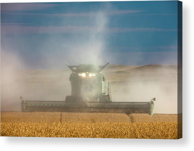 Chickpeas Acrylic Print featuring the photograph Cloudy Cutting by Todd Klassy