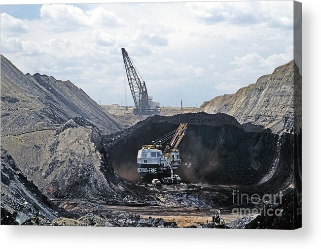 Coal Acrylic Print featuring the photograph Coal Surface Mine by Inga Spence