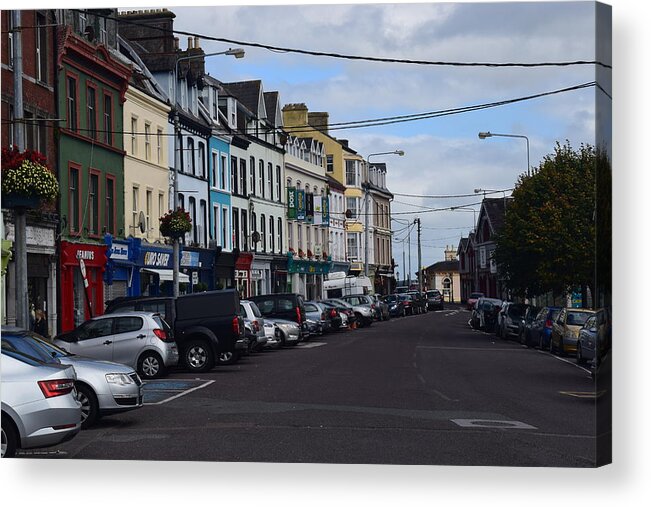 Ireland Acrylic Print featuring the photograph Cobh Street by Curtis Krusie