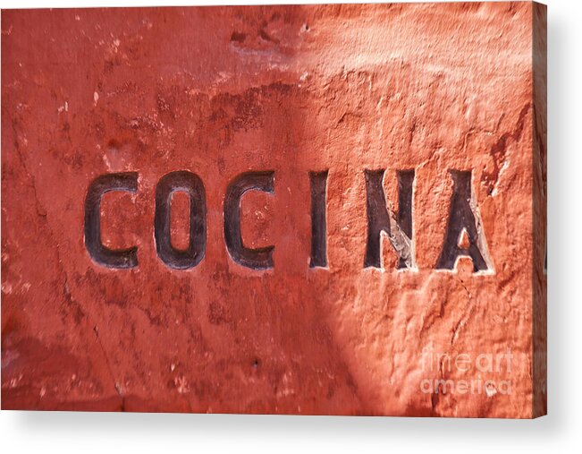 Downtown Acrylic Print featuring the photograph Cocina by Patricia Hofmeester