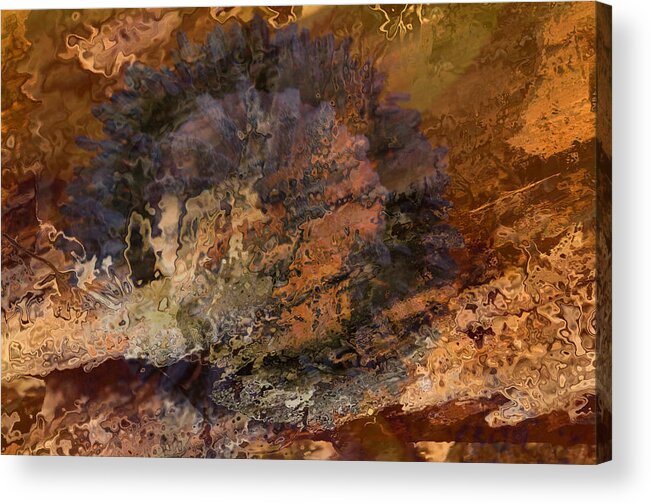 Orange Acrylic Print featuring the photograph Collision by Cheryl Charette