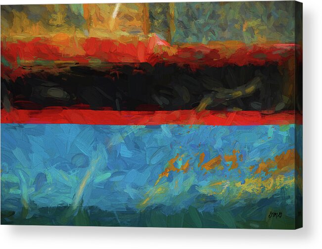 Abstract Acrylic Print featuring the photograph Color Abstraction XXXIX by David Gordon