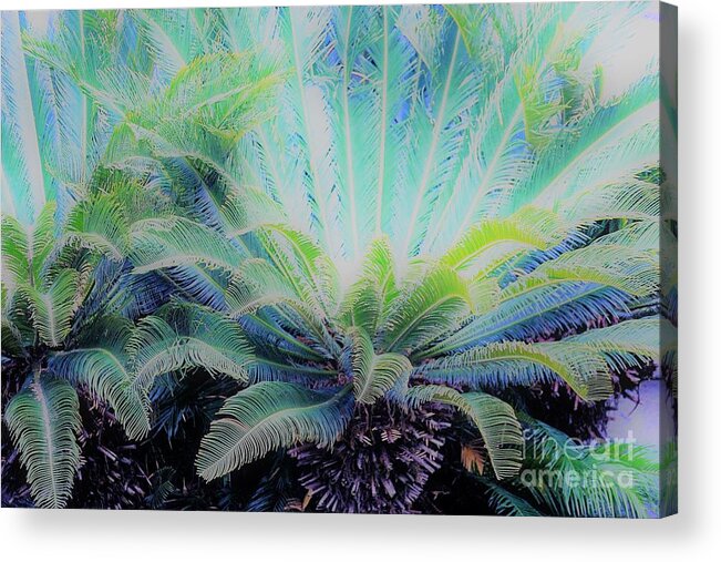 Leaves Acrylic Print featuring the photograph Color me blue by Merle Grenz