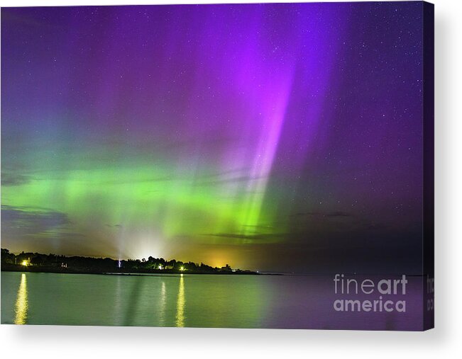 Northern Lights Acrylic Print featuring the photograph Color of the Night by Joshua Blash