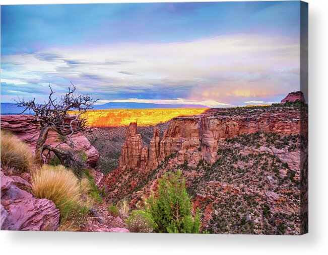 Monument Acrylic Print featuring the photograph Colorado National Monument Timed Stack by James BO Insogna