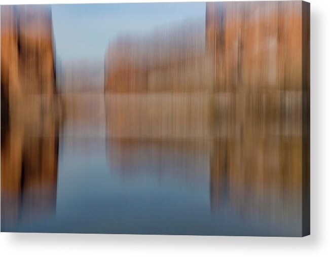 Colorado River Acrylic Print featuring the photograph Colorado River Portal Abstract by Deborah Hughes