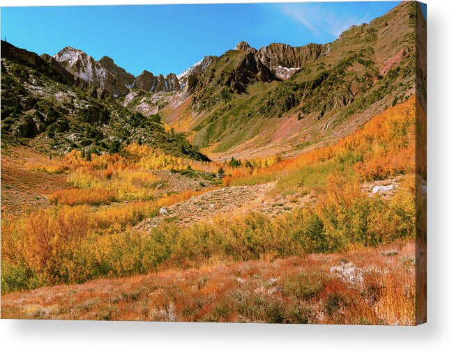 Af Zoom 24-70mm F/2.8g Acrylic Print featuring the photograph Colorful McGee Creek Valley by John Hight