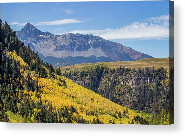 Photo Of The Colorful Mountain Scenery Near Telluride Acrylic Print featuring the photograph Colorful Mountains Near Telluride by James Woody