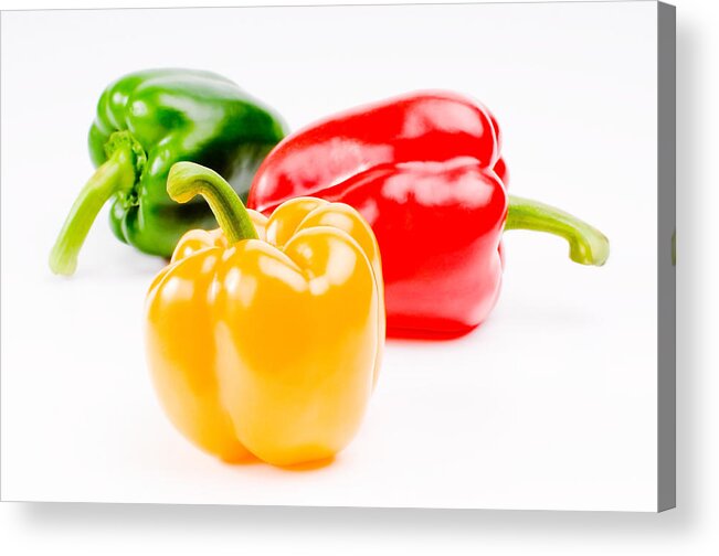 Asia Food Acrylic Print featuring the photograph Colorful Sweet Peppers by Setsiri Silapasuwanchai