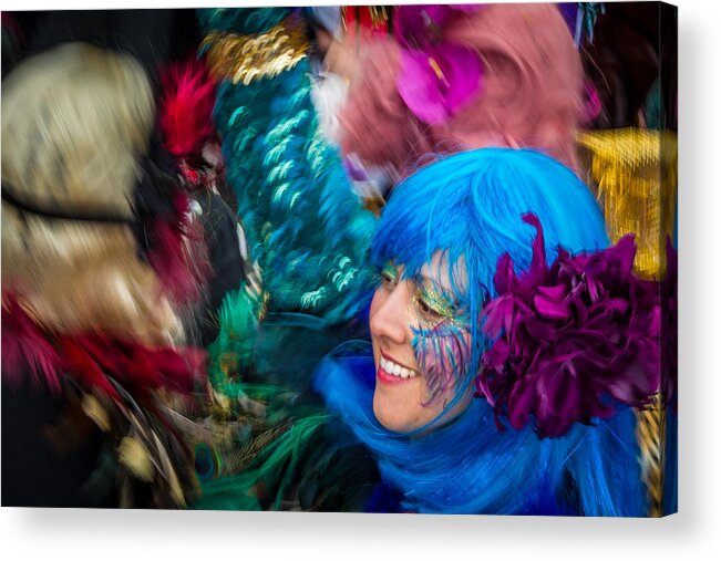 Louissiana Acrylic Print featuring the photograph Colors of Carnival by Thomas Lavoie