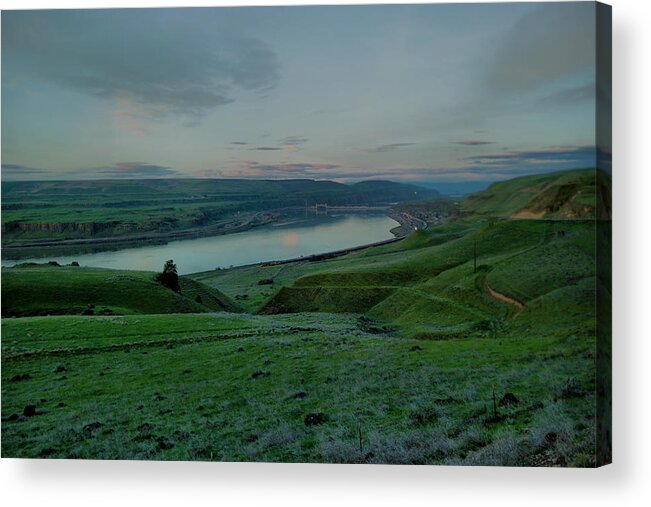 View Acrylic Print featuring the photograph Columbia Gorge in early spring by Jeff Swan