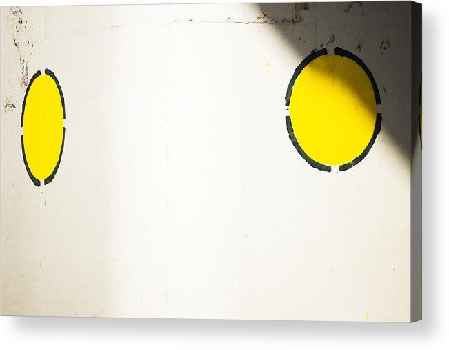 Two Yellow Dots Acrylic Print featuring the photograph Conditional Love by Prakash Ghai