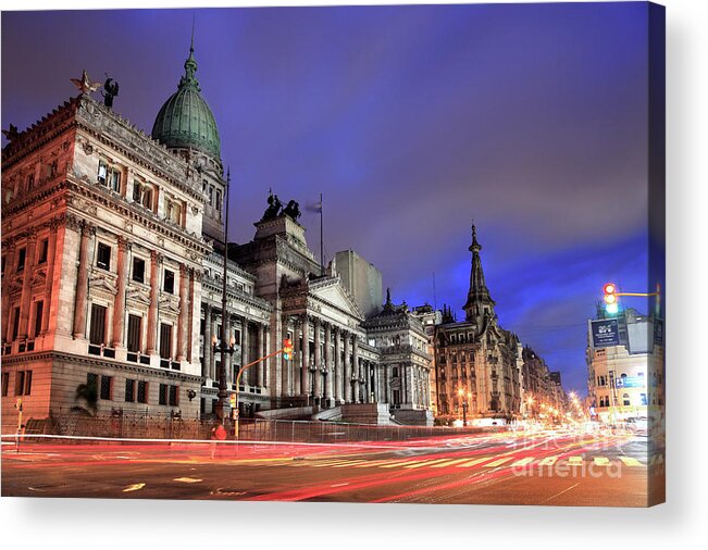 Buenos Aires Acrylic Print featuring the photograph Congress by Bernardo Galmarini