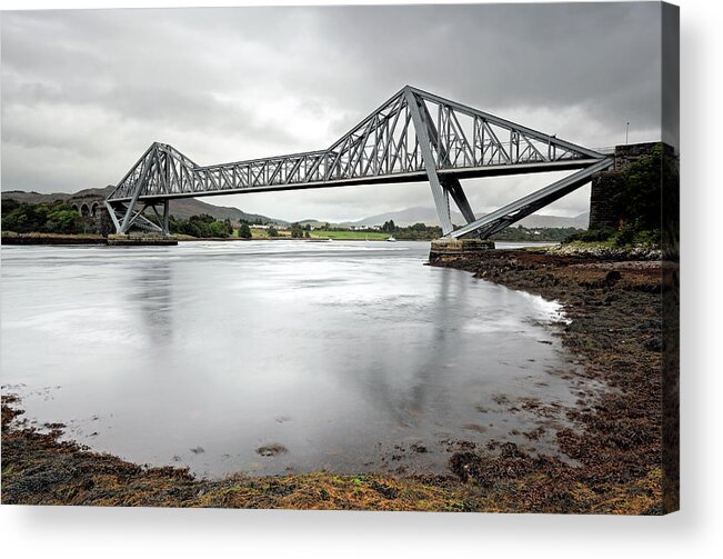 Bridge Acrylic Print featuring the photograph Connel bridge by Grant Glendinning