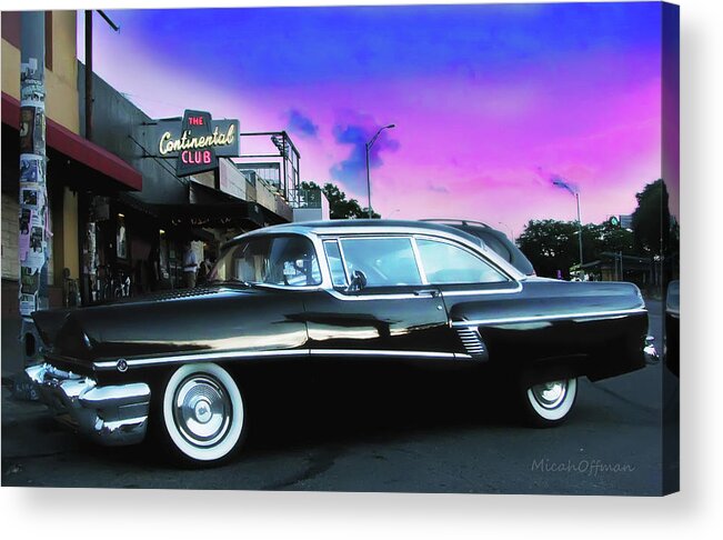 Continental Club Acrylic Print featuring the photograph Continental Club by Micah Offman