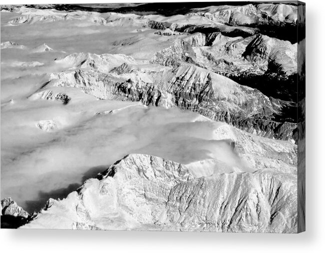 Continental Divide Acrylic Print featuring the photograph Continental Divide Clouds Rocky Mountains by James BO Insogna