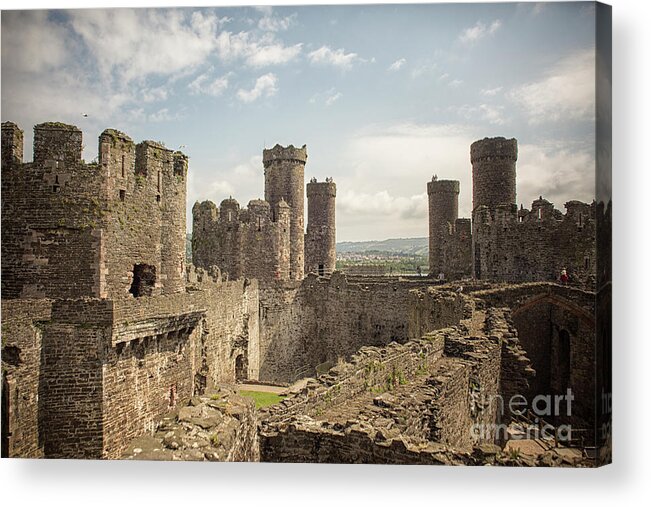 13th Acrylic Print featuring the photograph Conwy castle by Patricia Hofmeester