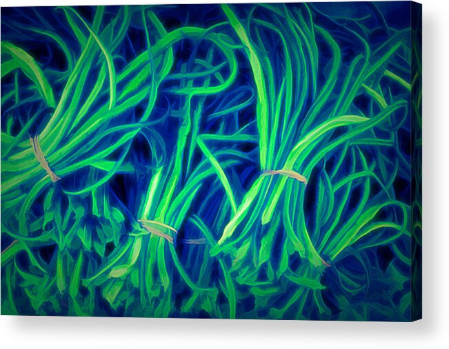 Garlicscapes Acrylic Print featuring the photograph Cool Garlicscapes by Tom Reynen