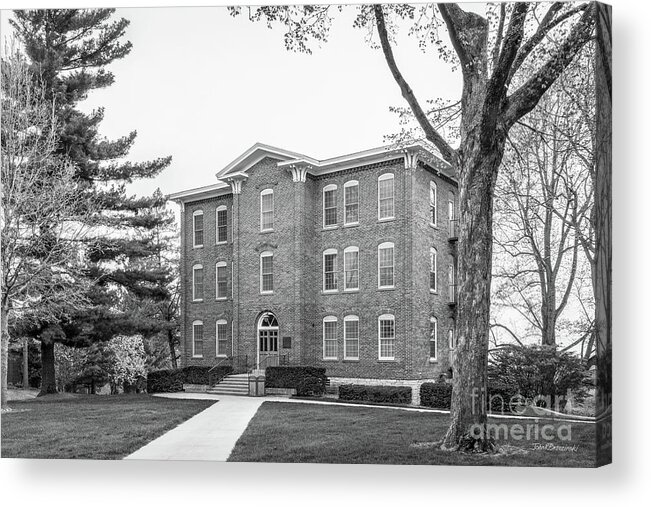 Cornell College Acrylic Print featuring the photograph Cornell College South Hall by University Icons