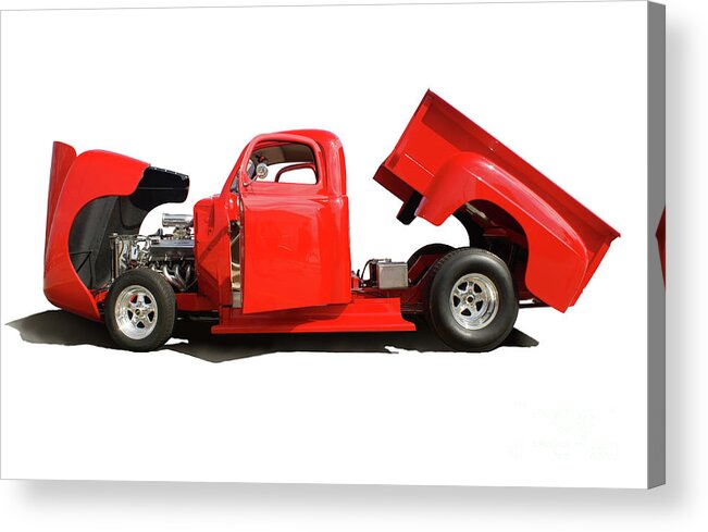 Costume Acrylic Print featuring the photograph Costume Red Truck by Anthony Totah